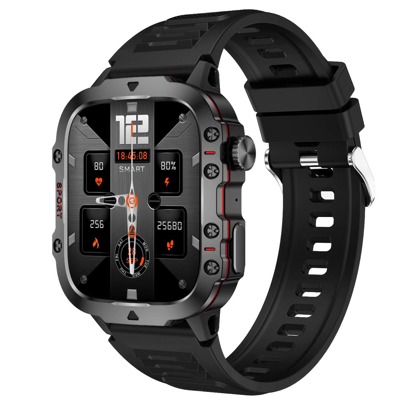 QX11 Android Sport Smart Watch Outdoor Waterproof BT Call 420mAh Blood Pressure