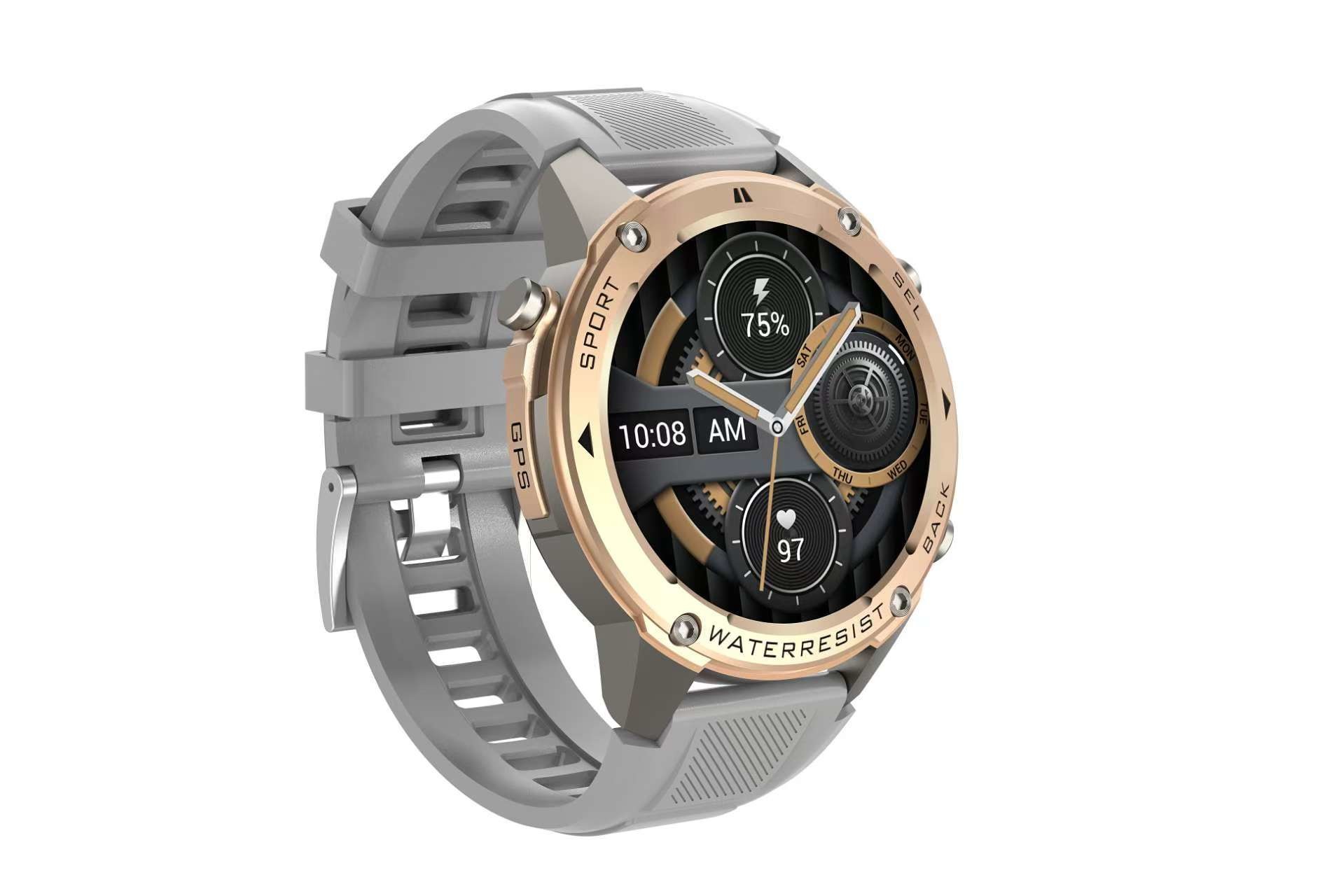 AMOLED Sport GPS Smartwatch DM56 L1+L5 Dual Frequency 5ATM Waterproof Compass Smart Watch