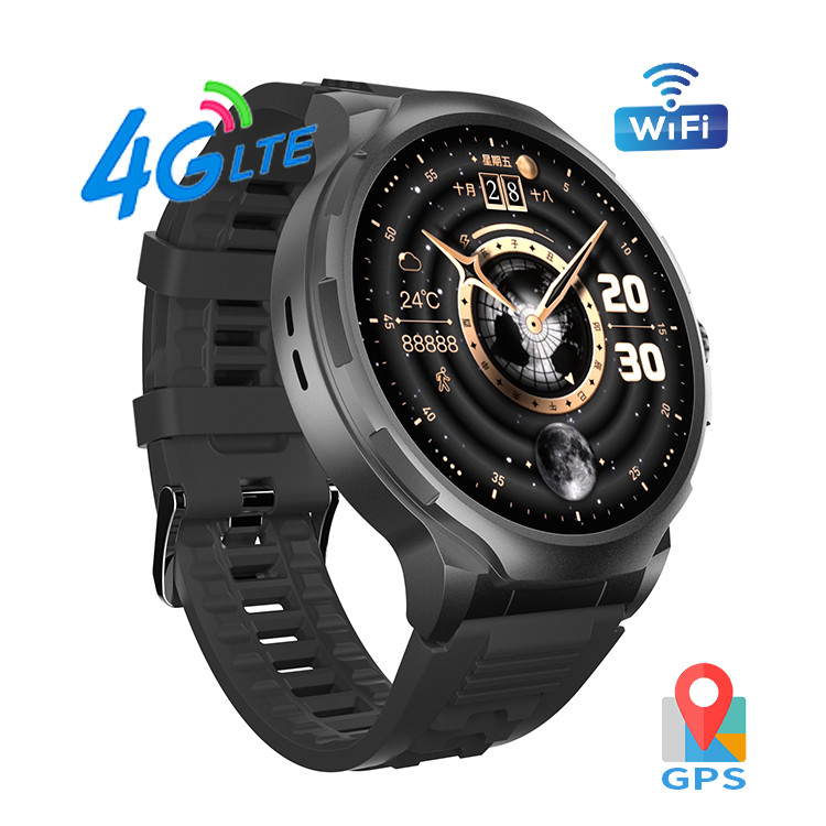 H19 Sim Card Smart Watch 4G Android / Rotating Camera Smart Watch 1.95 Inch AMOLED 1990mAh