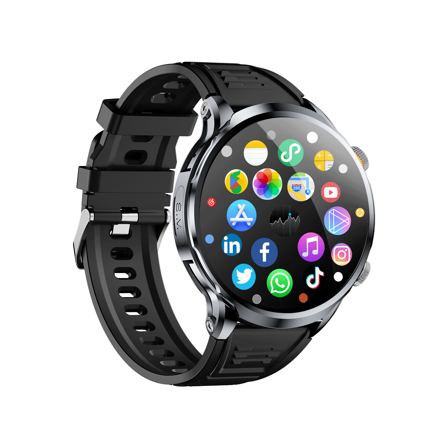H18 Sim Card Smart Watch 1.85 Inch Screen Magnetic Charging Smart Watch With Gps And Wifi