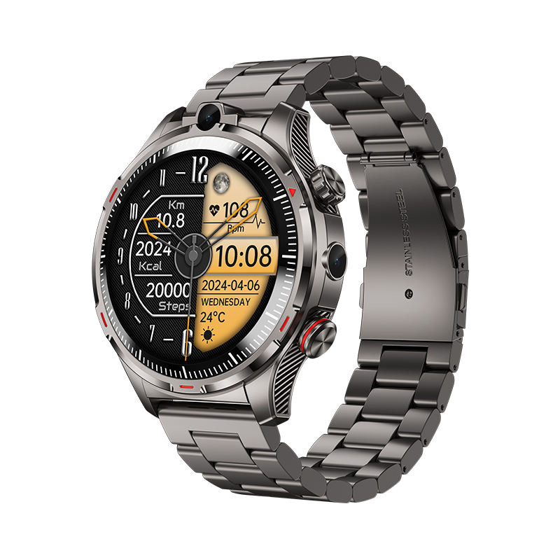 AMOLED Screen Smart Watch LW12 4G Dual Camera Smart Watch With WIFI