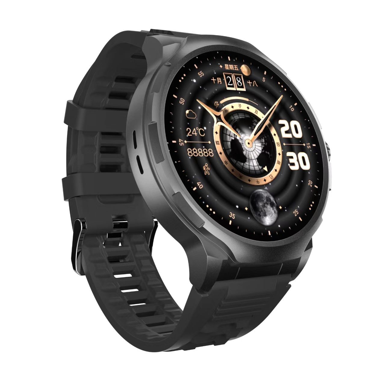 GT100 5G Smart Watch Android Sim Card 1.85 Inch Screen Sport Fitness Tracker Watch Waterproof