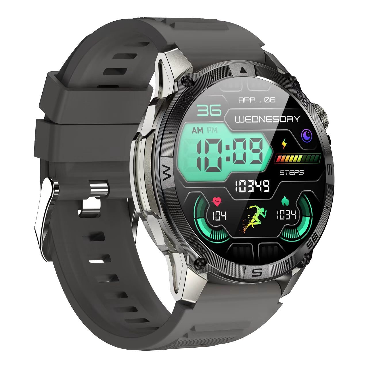 HK08 Android Sport Smart Watch 1.43inch Amoled Outdoor GPS and Altitude Waterproof