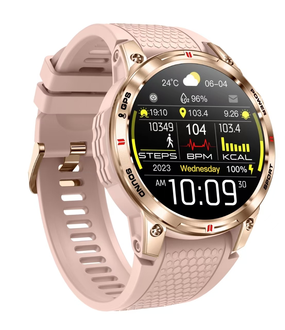 NX18 Pro Outdoor sport Smart Watch AMOLED Screen Compass GPS Tracker 400mAh Battery