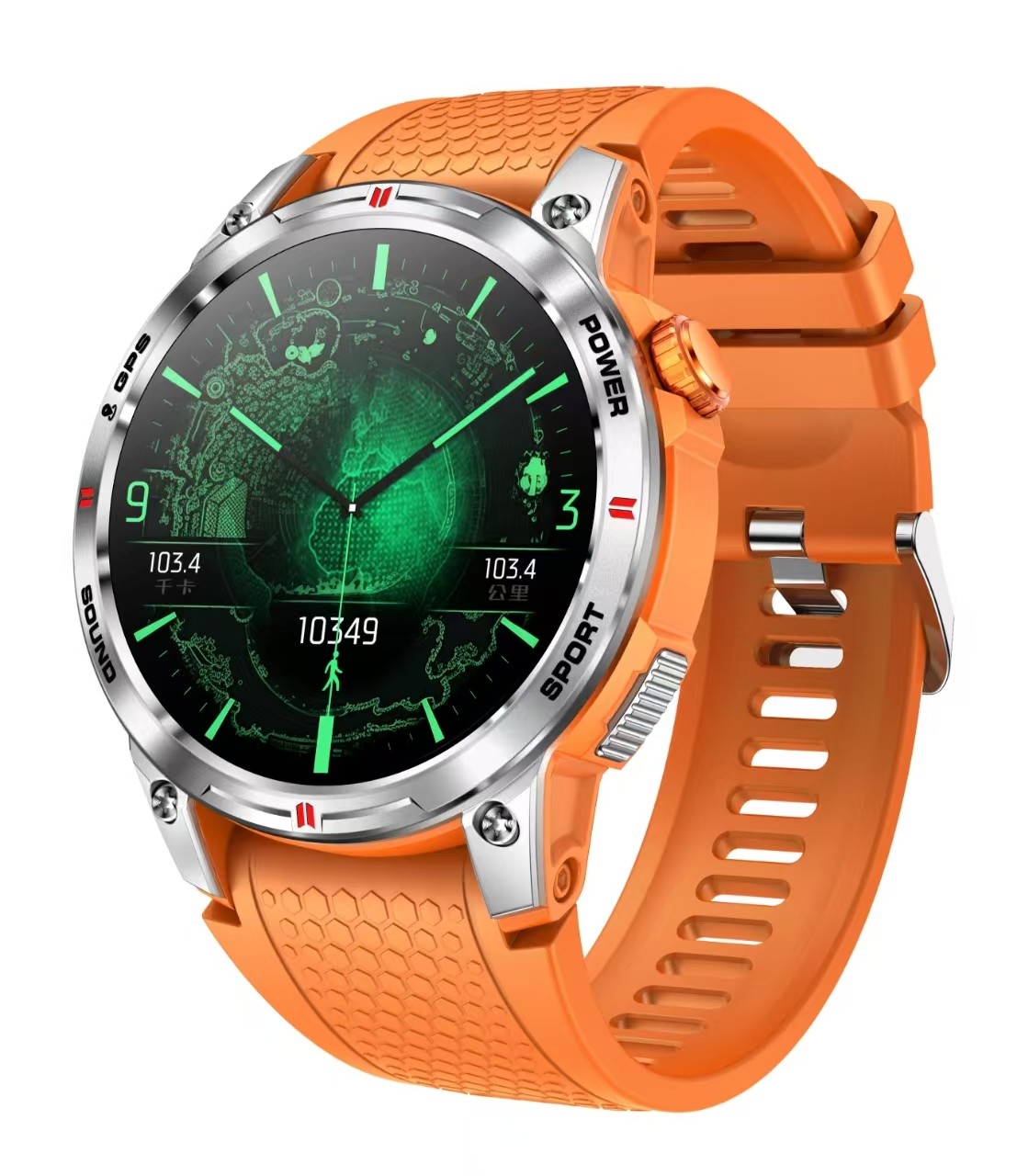 NX18 Pro Outdoor sport Smart Watch AMOLED Screen Compass GPS Tracker 400mAh Battery