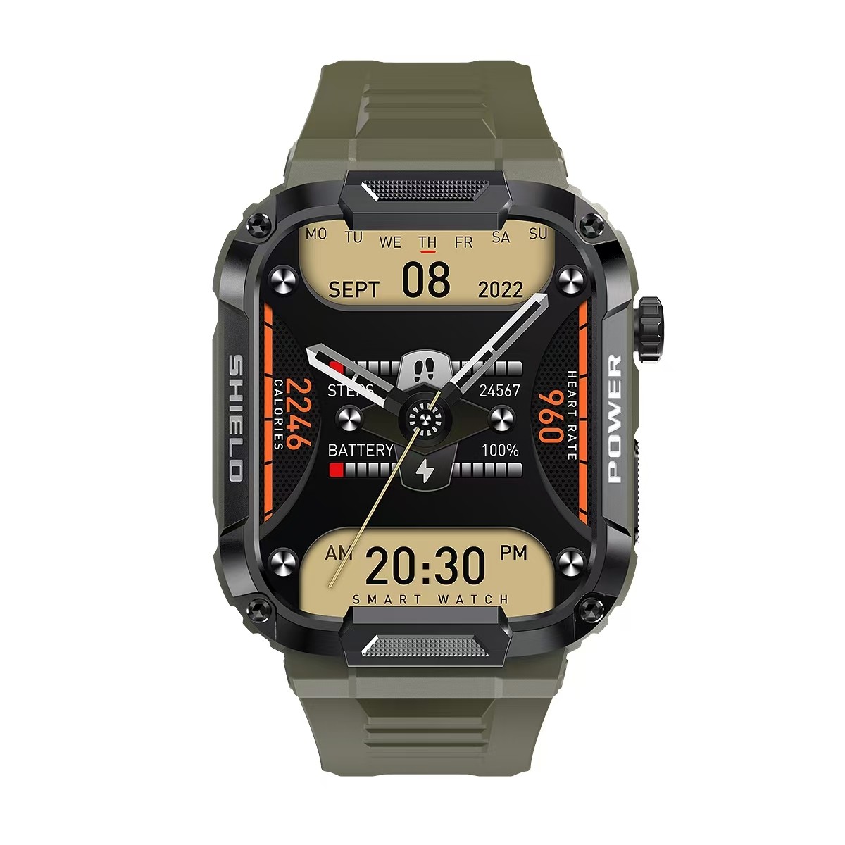 MK66 Men Smart Watch Outdoor Sport Fitness Tracker With BT Call 400mAh Big Battery