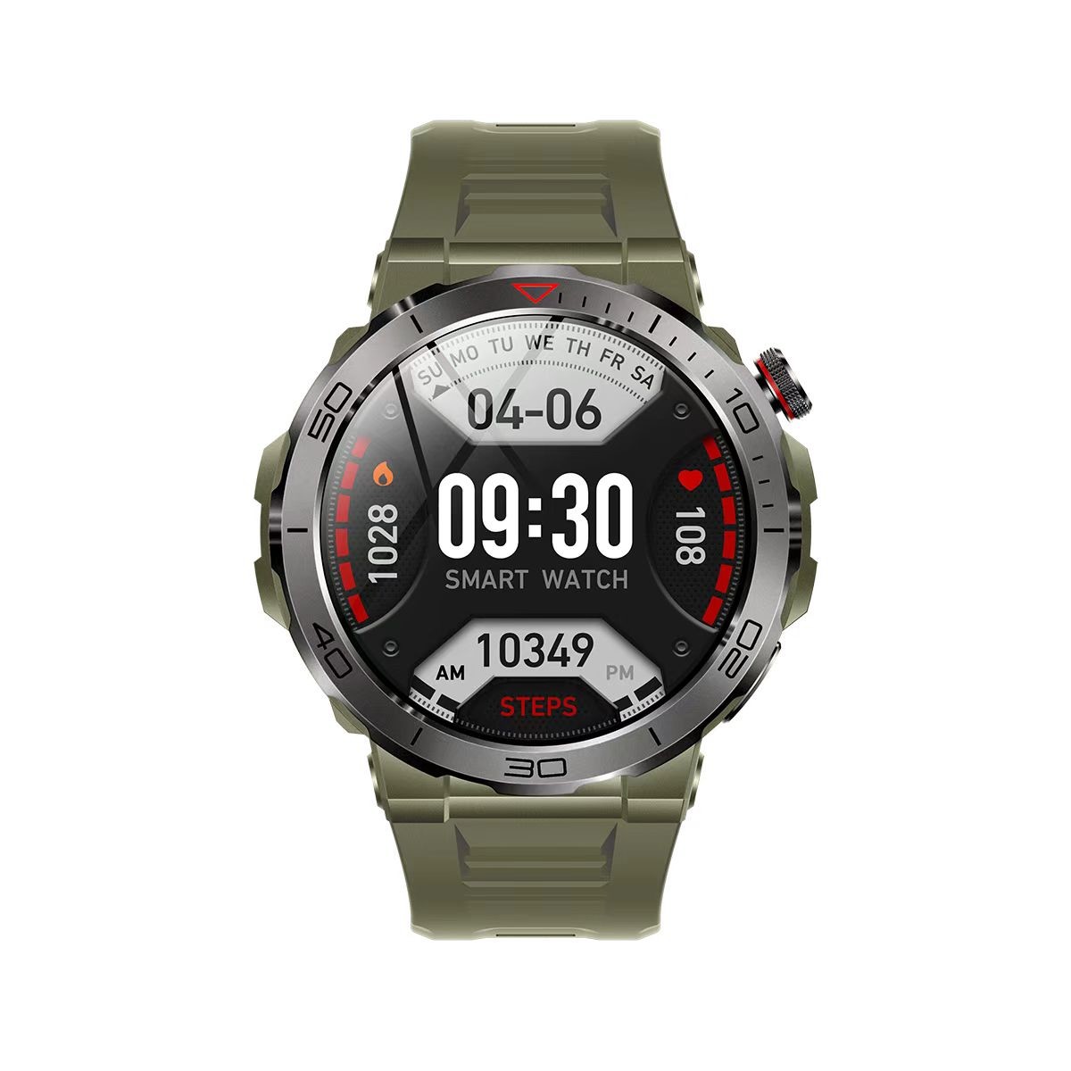 MK68 BT Call Sport Smart Watch With 1.43inch Amoled Round Outdoor Blood Oxygen