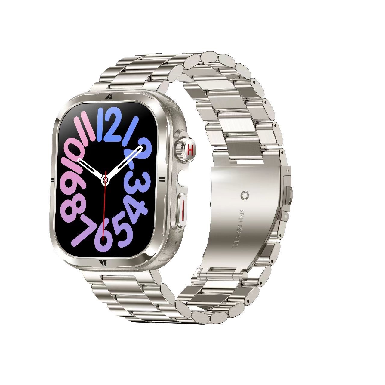 MK68 AMOLED Full Screen Men Smart Watch With BT Call Health Management 360mAh Battery