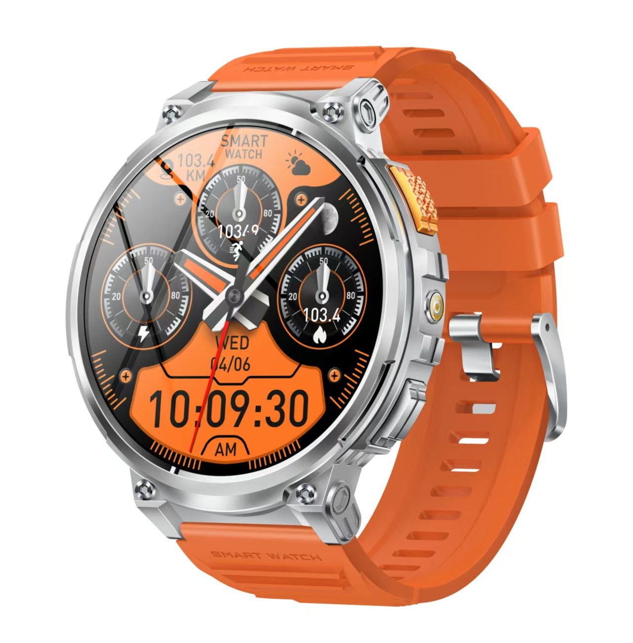 Outdoor BT Music Smart Watch IP68 Sleep Monitor SmartWatch K66 730mah Battery