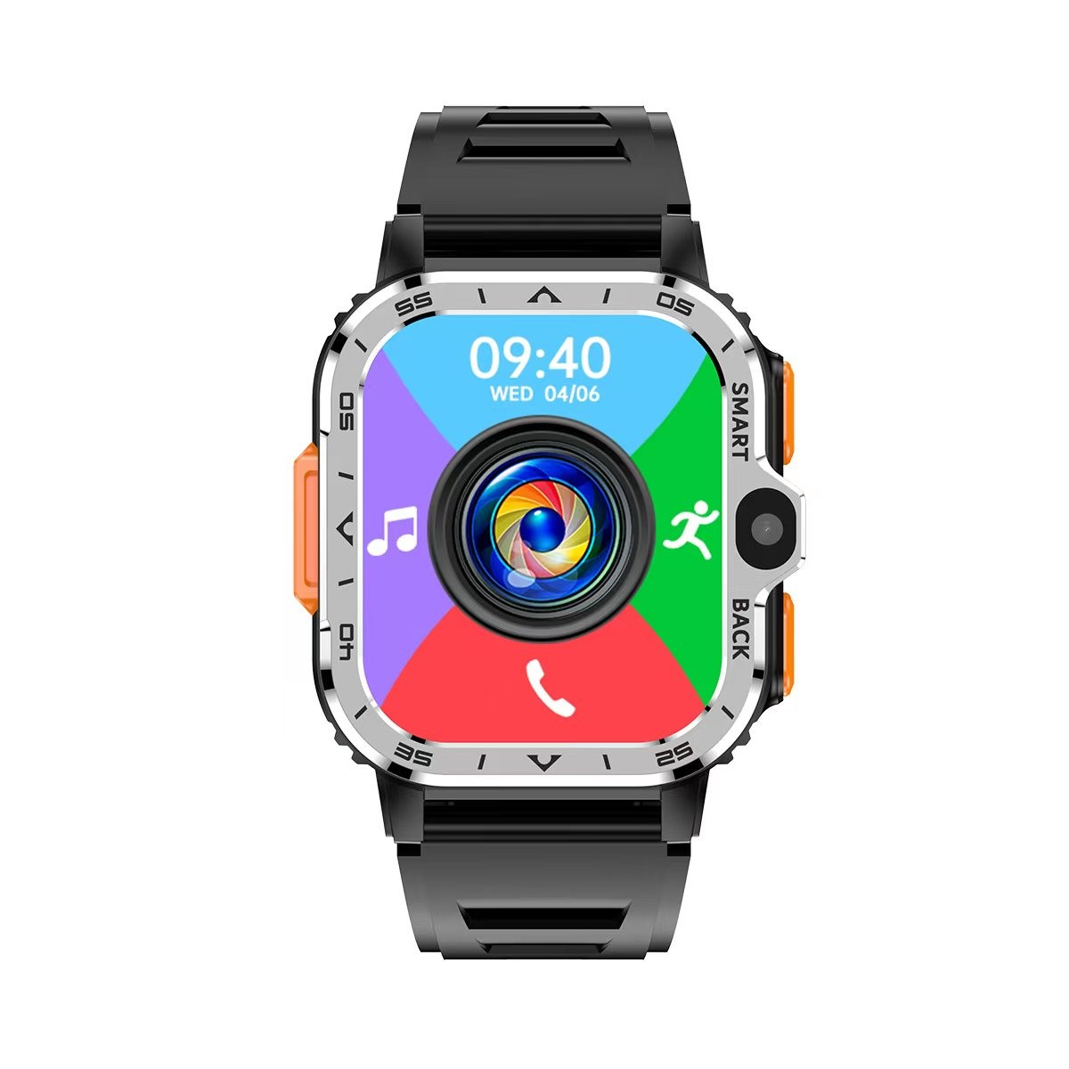 PGD 4G Sim Card Smart Watch Android 8.1 NFC HD Camera Smartwatch With Sim Card