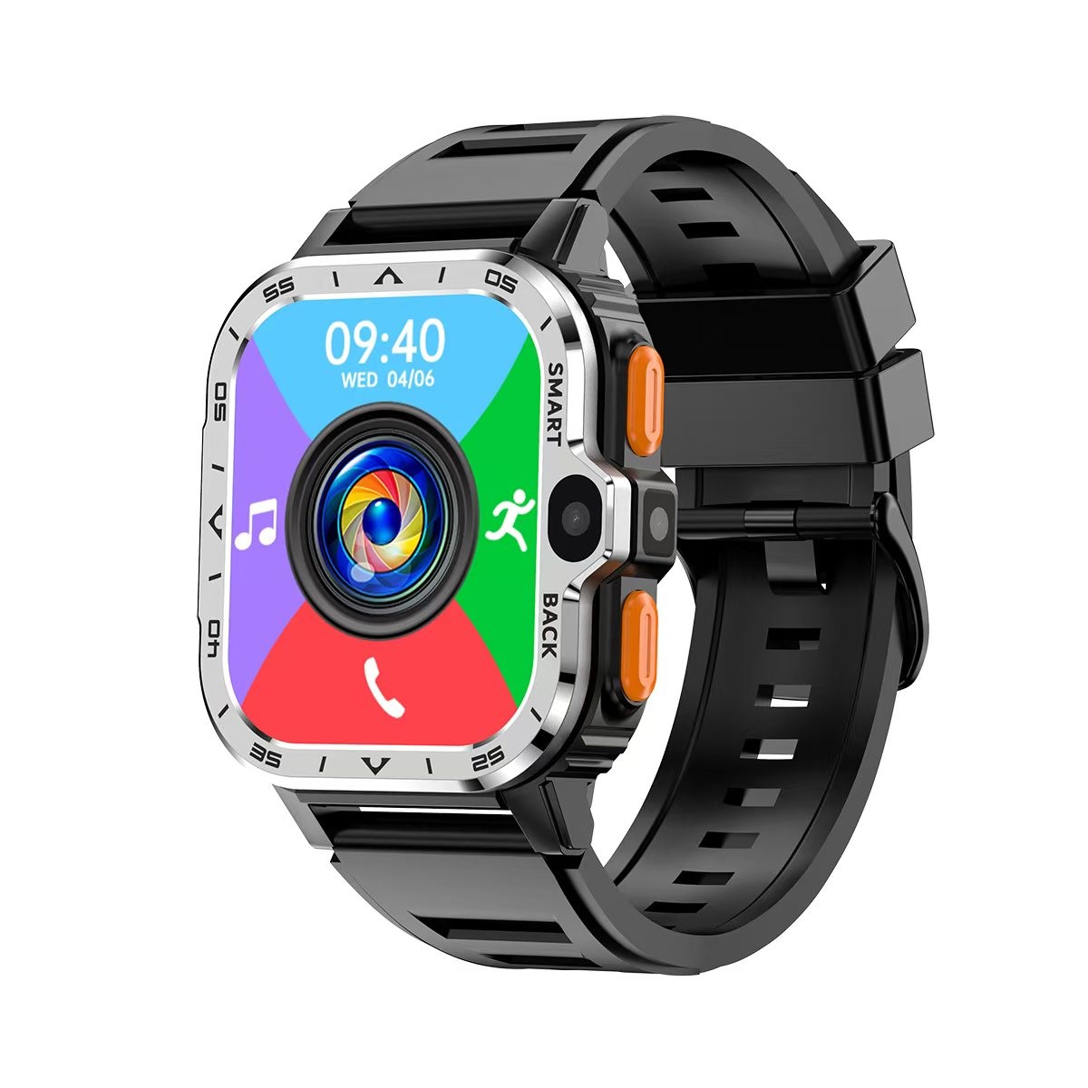PGD 4G Sim Card Smart Watch Android 8.1 NFC HD Camera Smartwatch With Sim Card