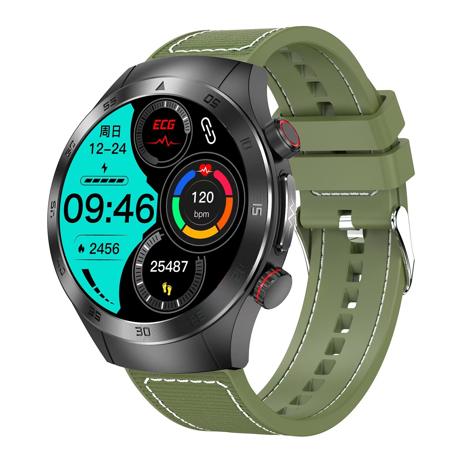 E800 Smart Watch AMOLED 1.43inch ECG Heart Monitor Watch Heart Rate Smart Fitness Tracker Watch