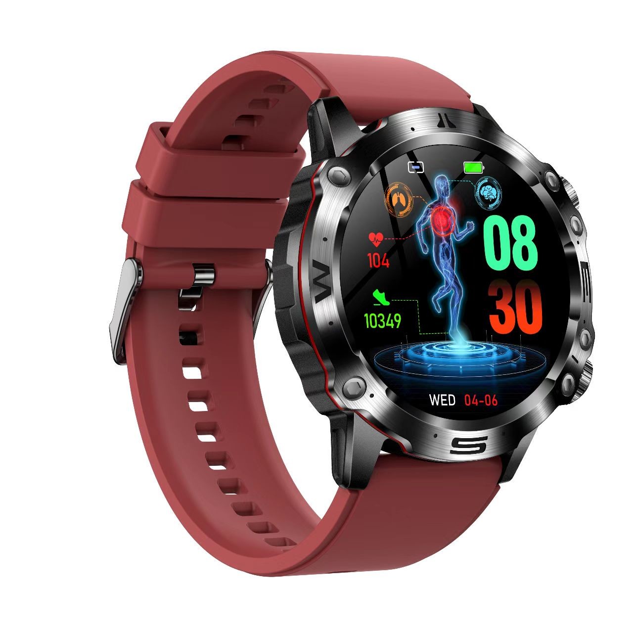 ET482 Smart Watch 1.43inch Amoled heart rate Monitor BT Call ECG HRV SOS For Elder