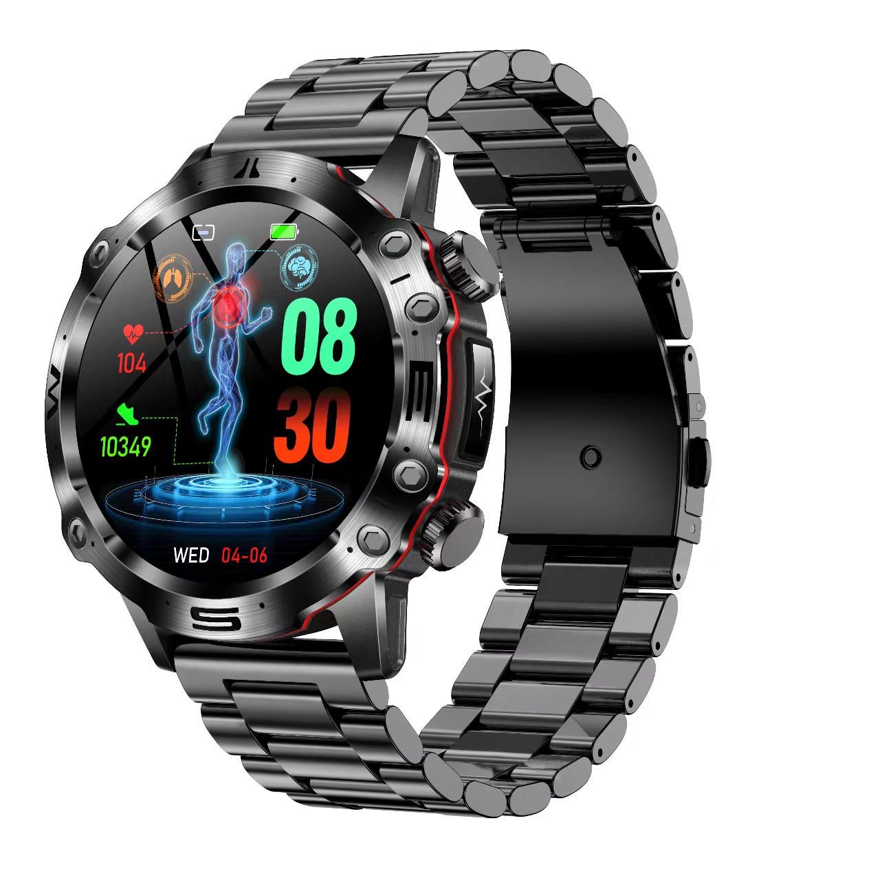 ET482 Smart Watch 1.43inch Amoled heart rate Monitor BT Call ECG HRV SOS For Elder