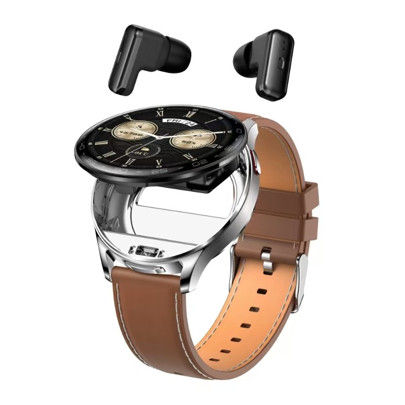 T97 Wireless BT 2 In 1 Earphone Smart Watch Heart Rate Blood Pressure Noise Reduction