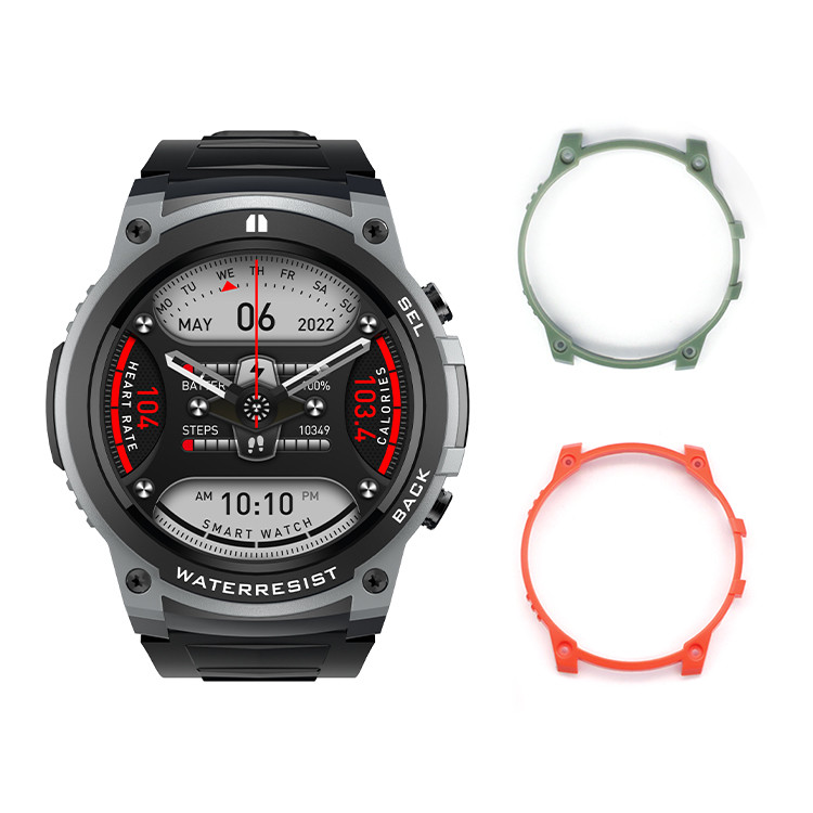 DM55 Men Smart Watch 1.43 Inch Amoled Screen Smartwatch IP68 Waterproof OEM Logo Custom