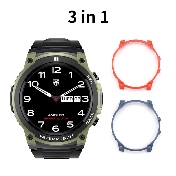 DM55 1.43-inch Amoled Sport Smart Watch 400mAh IP68 Waterproof BT Call Heart Rate