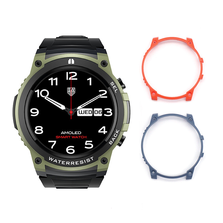 DM55 Men Smart Watch 1.43 Inch Amoled Screen Smartwatch IP68 Waterproof OEM Logo Custom