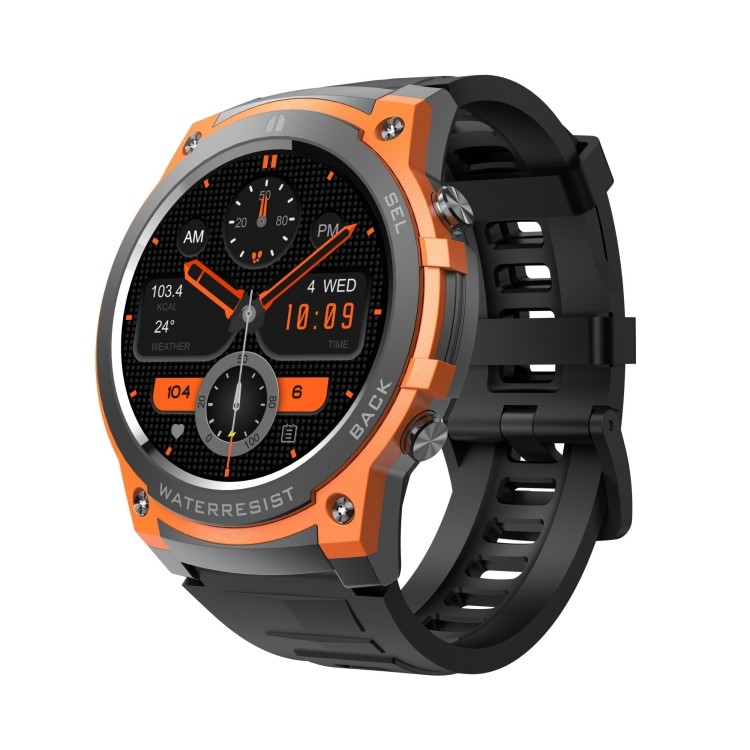 DM55 1.43-inch Amoled Sport Smart Watch 400mAh IP68 Waterproof BT Call Heart Rate
