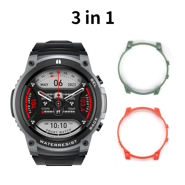 DM55 1.43-inch Amoled Sport Smart Watch 400mAh IP68 Waterproof BT Call Heart Rate