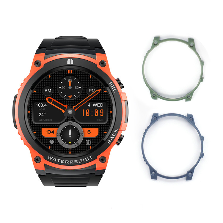 DM55 Men Smart Watch 1.43 Inch Amoled Screen Smartwatch IP68 Waterproof OEM Logo Custom