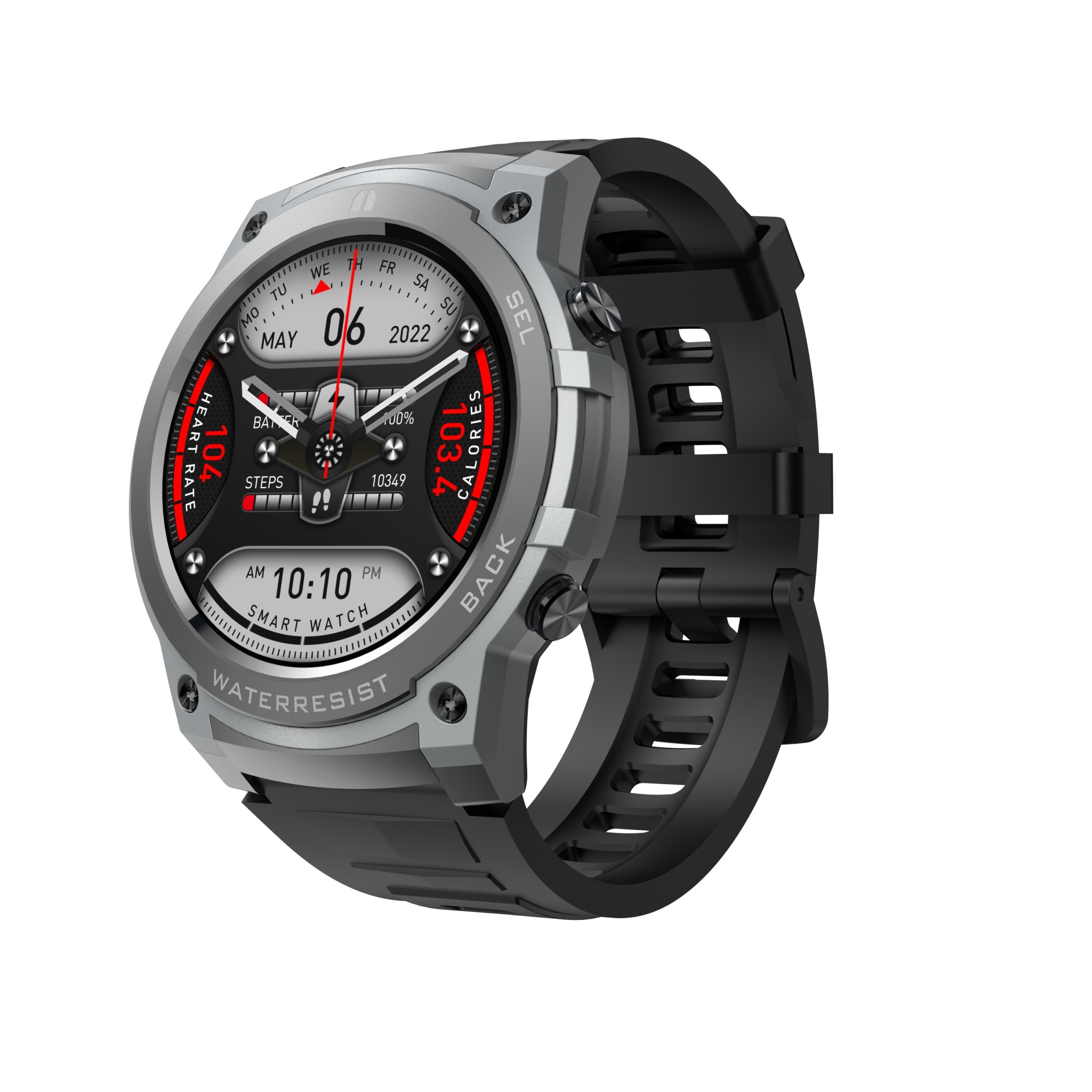 DM55 Men Smart Watch 1.43 Inch Amoled Screen Smartwatch IP68 Waterproof OEM Logo Custom