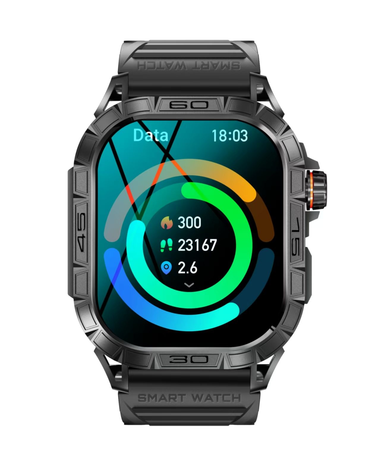 K63 Men'S Smart Watch Heart Rate Monitoring Smart Watch With AMOLED Screen BT Calling