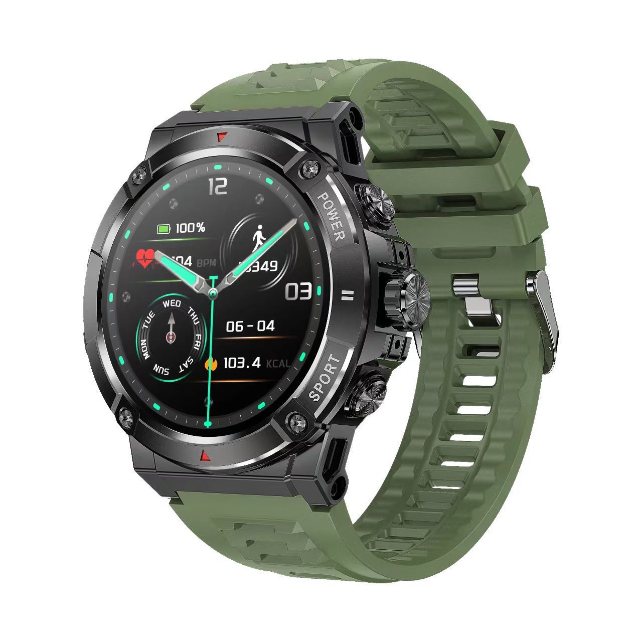 NX8 Pro Men Smart Watch 1.43 Inch AMOLED Display / GPS Positioning Smart Watch IP68