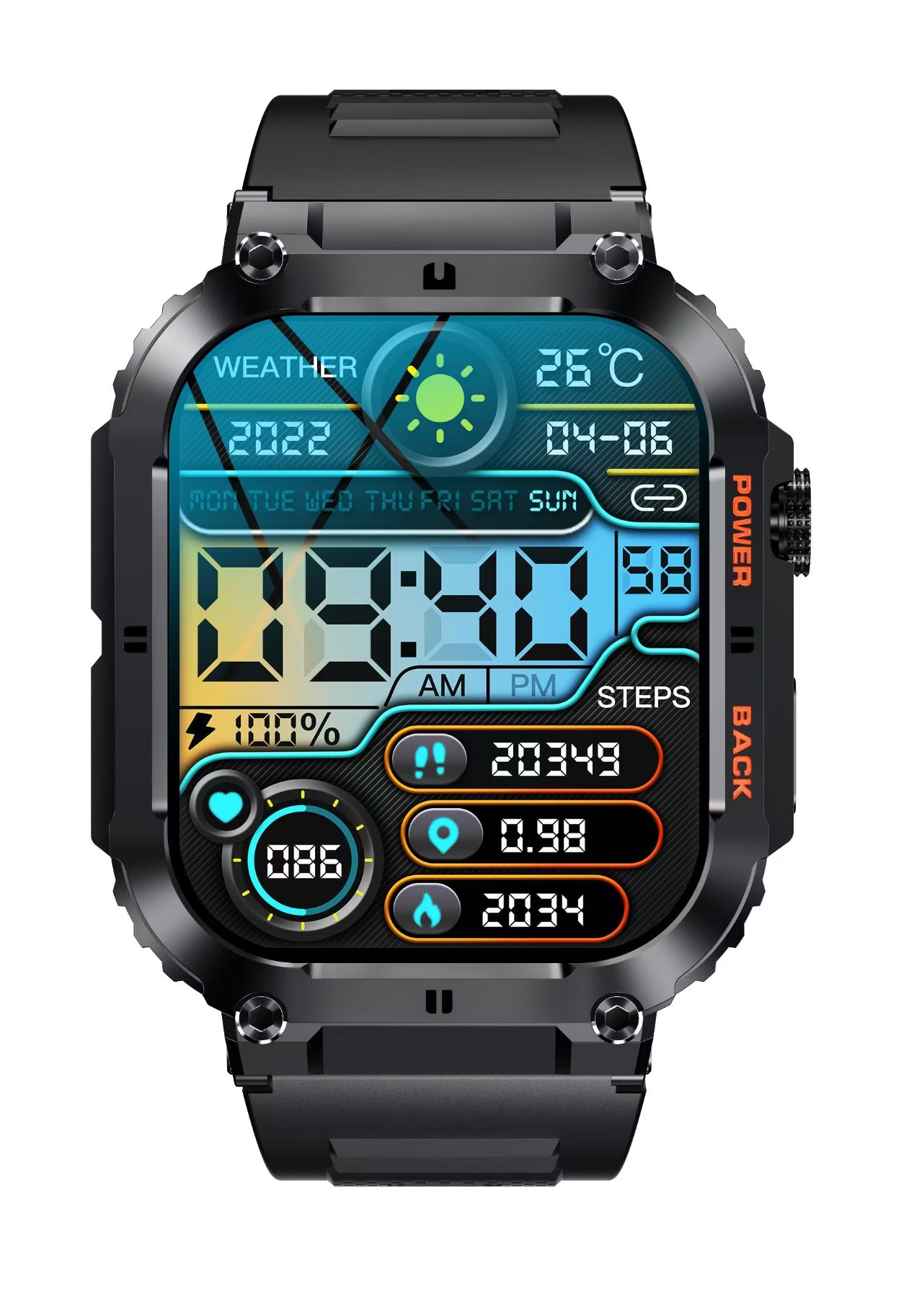 IPS Display Smart Watch 1.96 Inch  K57 Pro Smartwatch With Large Battery
