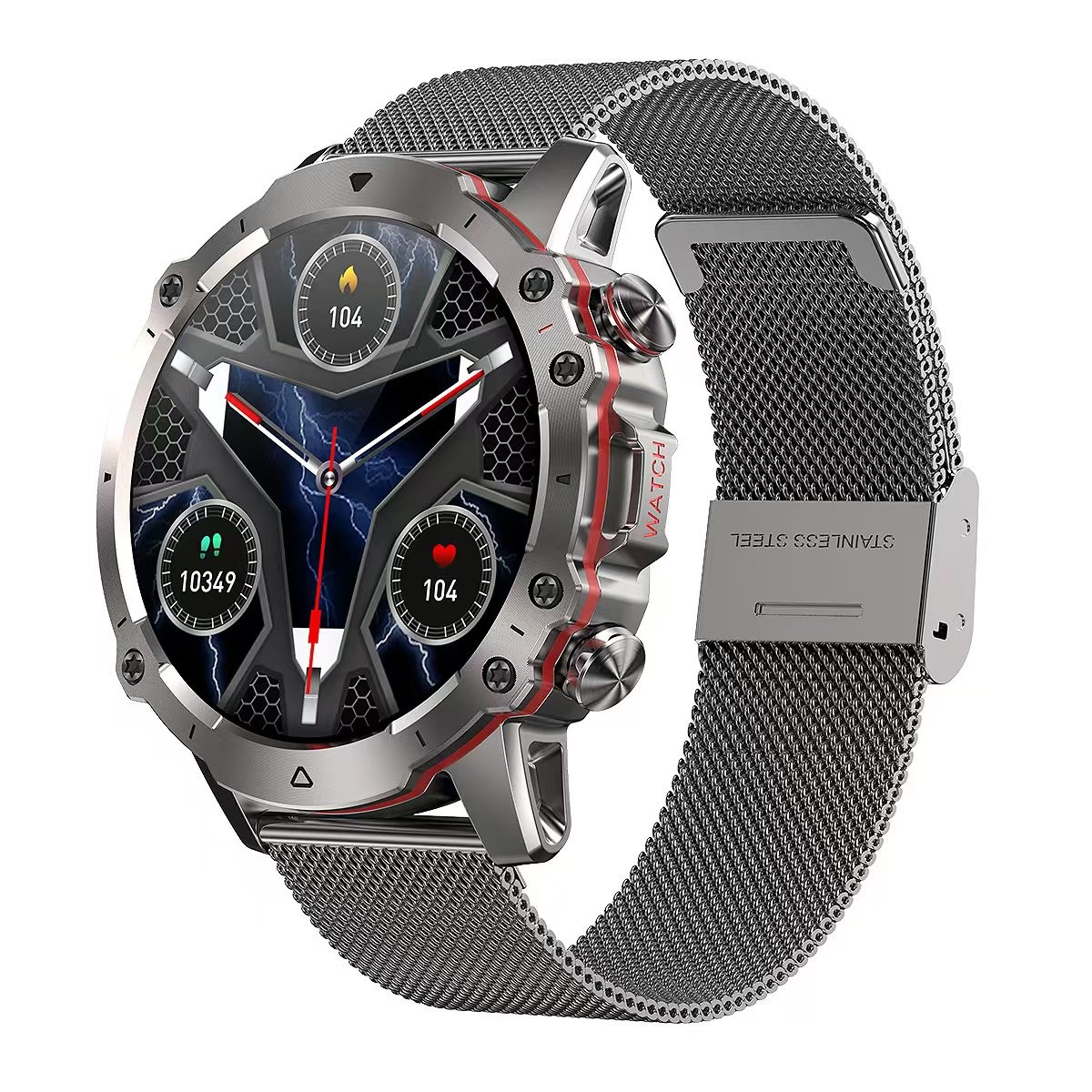 AK56 Bluetooth Sport Smart Watch 1.43 Inch Round Screen Sport Heart Rate Waterproof Smartwatch