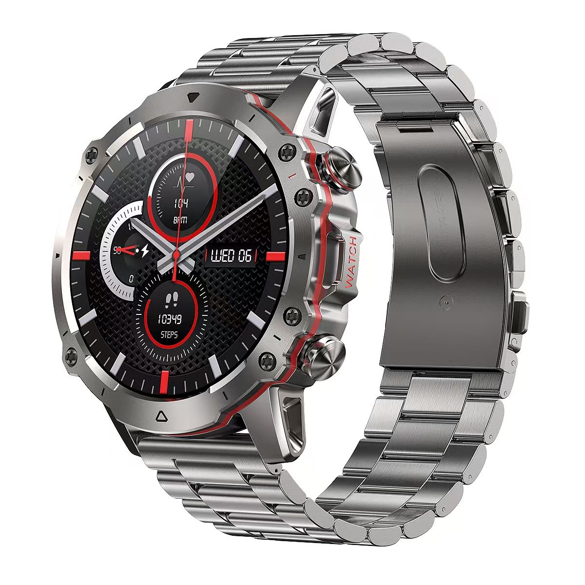 AK56 Bluetooth Sport Smart Watch 1.43 Inch Round Screen Sport Heart Rate Waterproof Smartwatch