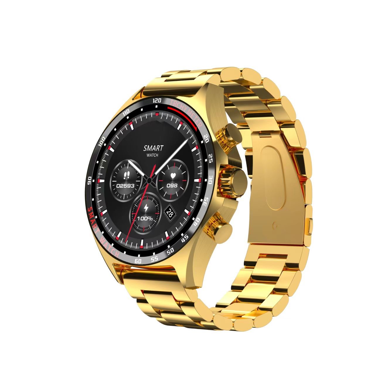 HD Round Screen SK27 Smart Watch 1.58 Inch Men Fitness Tracker Watch Waterproof IP68