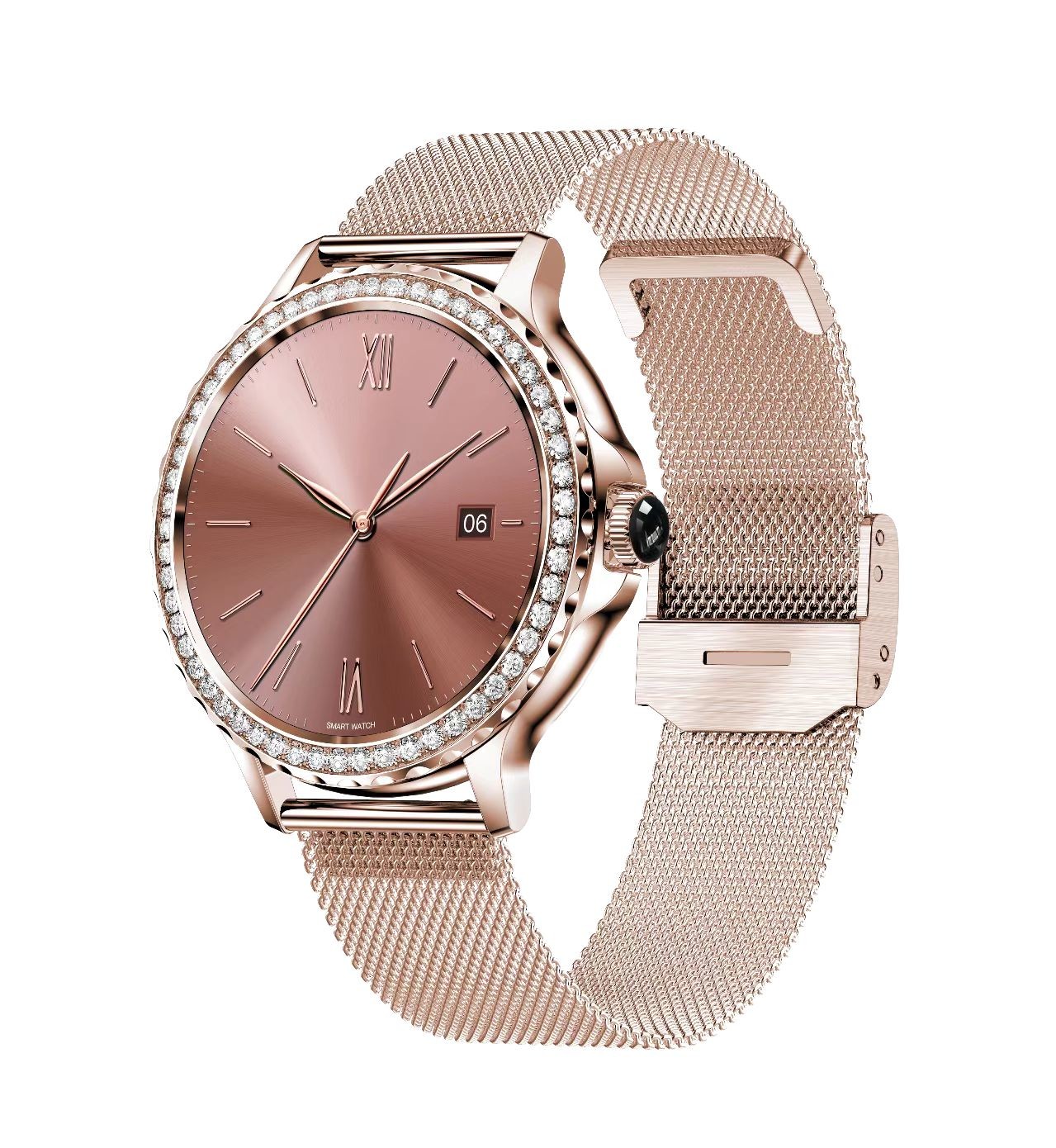 NX19 Waterproof Smart Watch Fitness Tracker 1.3 Inch Round Smartwatch For Ladies