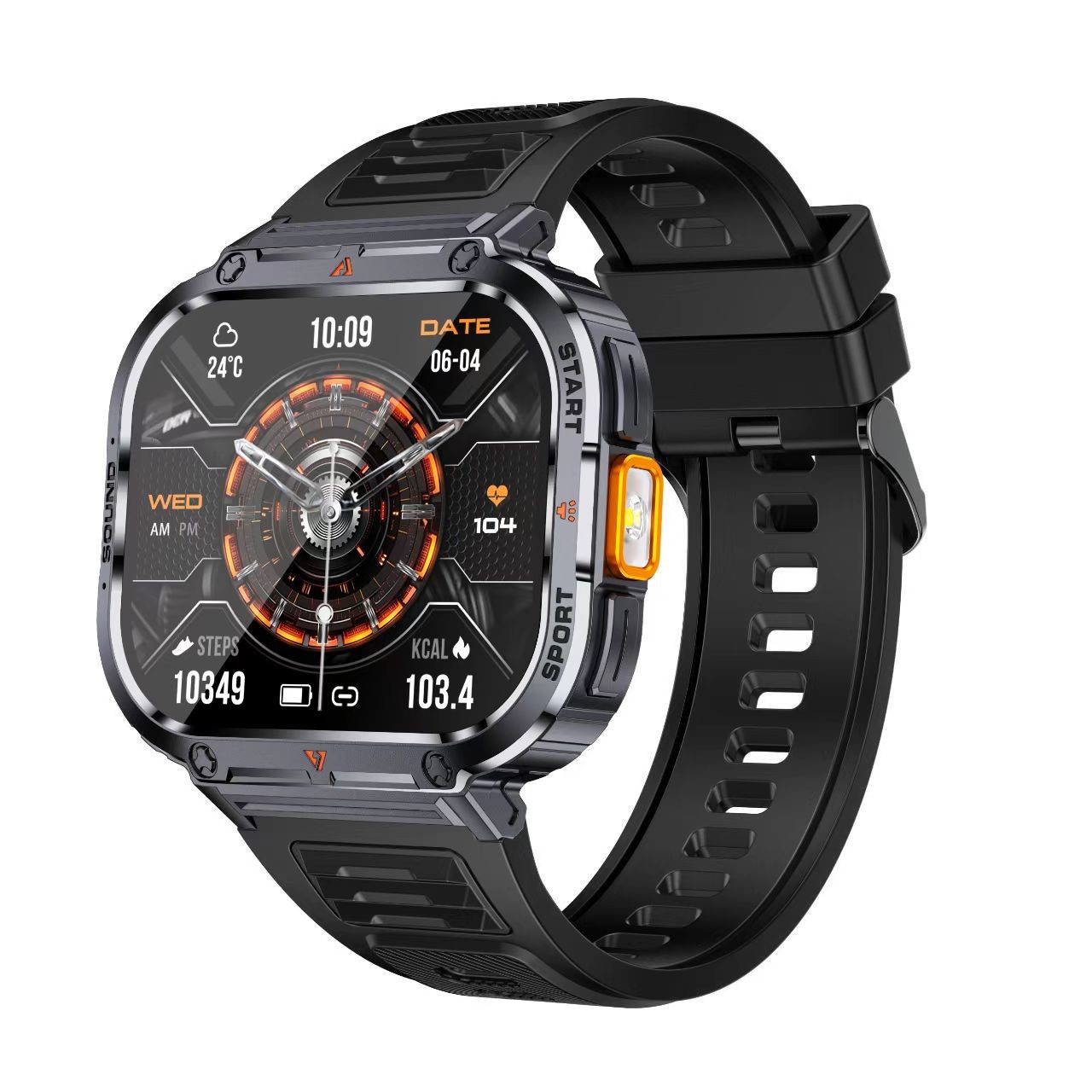 NX23 2.0 Inch Smartwatch Ip68 Waterproof  IP68 Waterproof Smart Watch Heart Rate Blood Pressure Oxygen