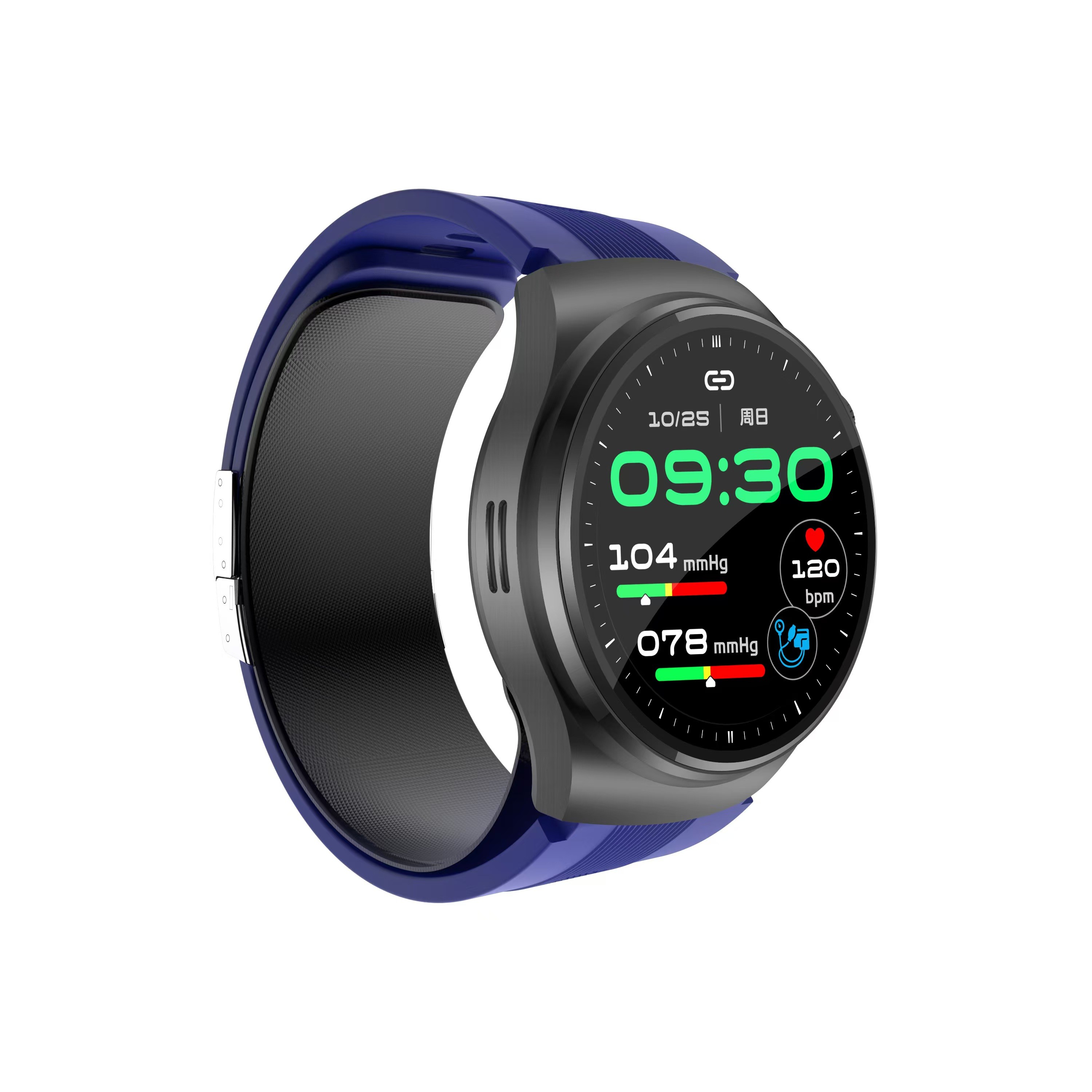 IPS Screen Air Pump Blood Pressure Heart Rate Monitor Smart Watch S28 1.39 inch