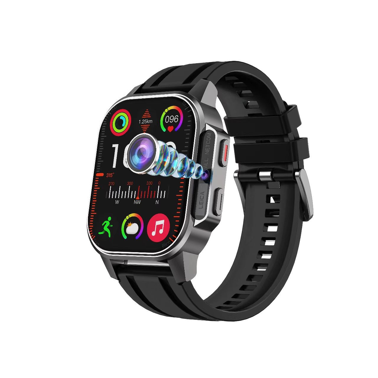 B22 Heart Rate And Oxygen Monitor Watch 2.13 inch HD Camera Smart Watch Video Call