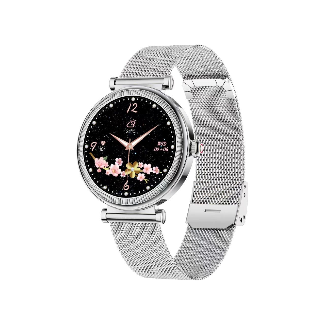 Luxury Women'S Smart Watch CF37 BT 1.27 Inch TFT Screen IOS Compatible Health Monitor