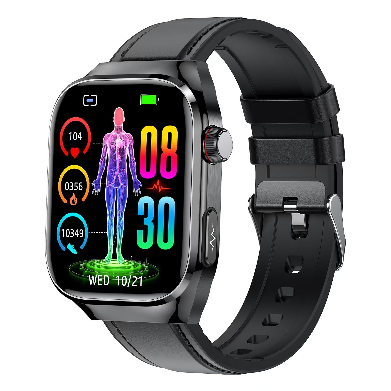 TK16 Health Care Smart Watch With 2.04inch Screen BT Call Blood Oxygen Temperature
