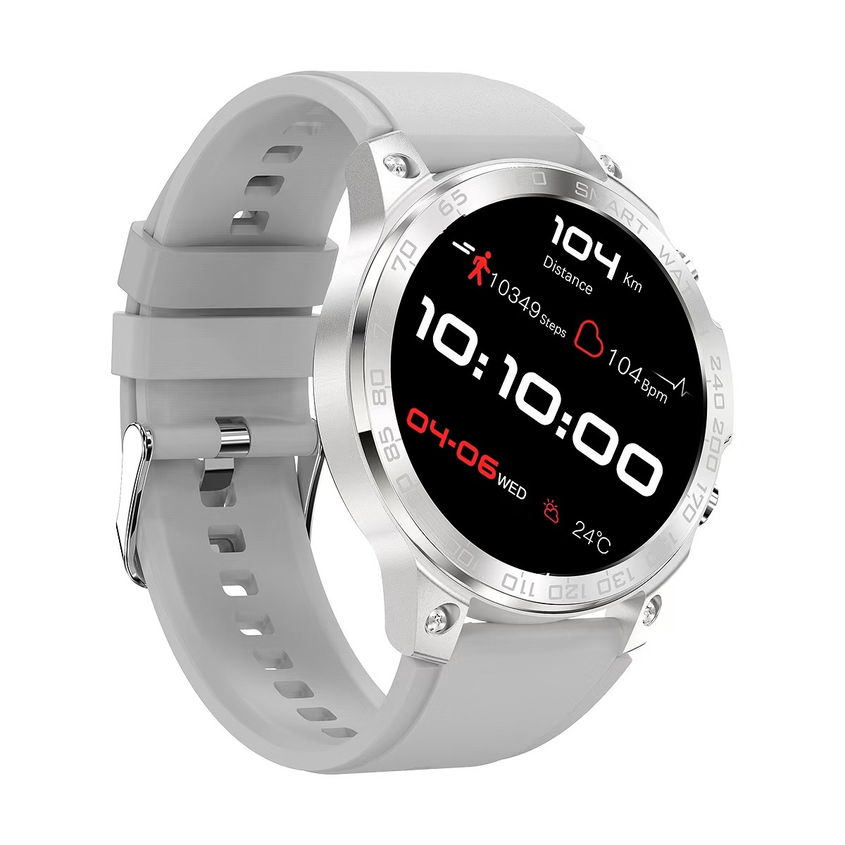 DM50 SmartWatch With Heart Rate & Blood Pressure & Oxygen Monitor
