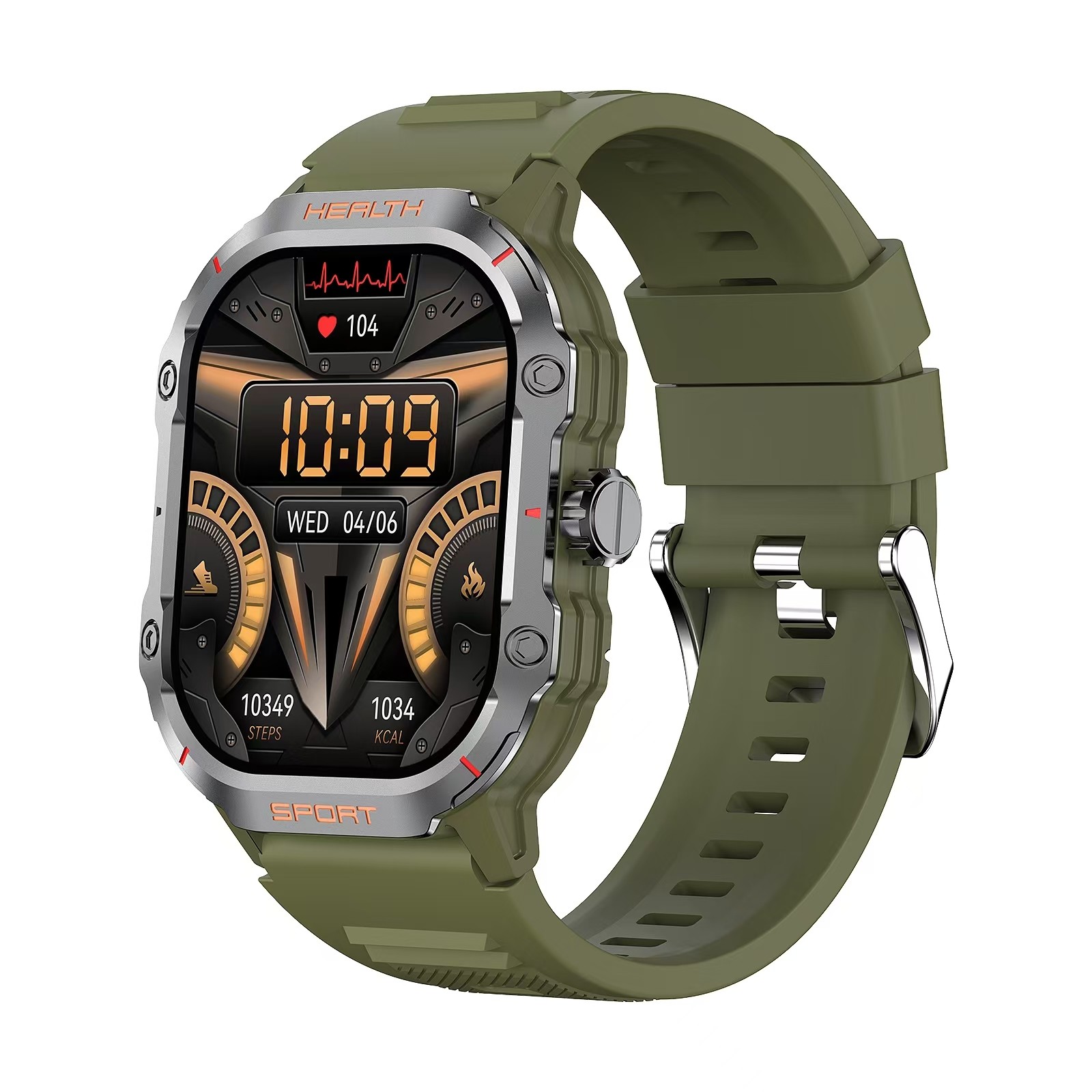 HK24 Smartwatch Amoled Screen Heart Rate BT Call AI Voice Assistant Smart Watch 2.01 Inch