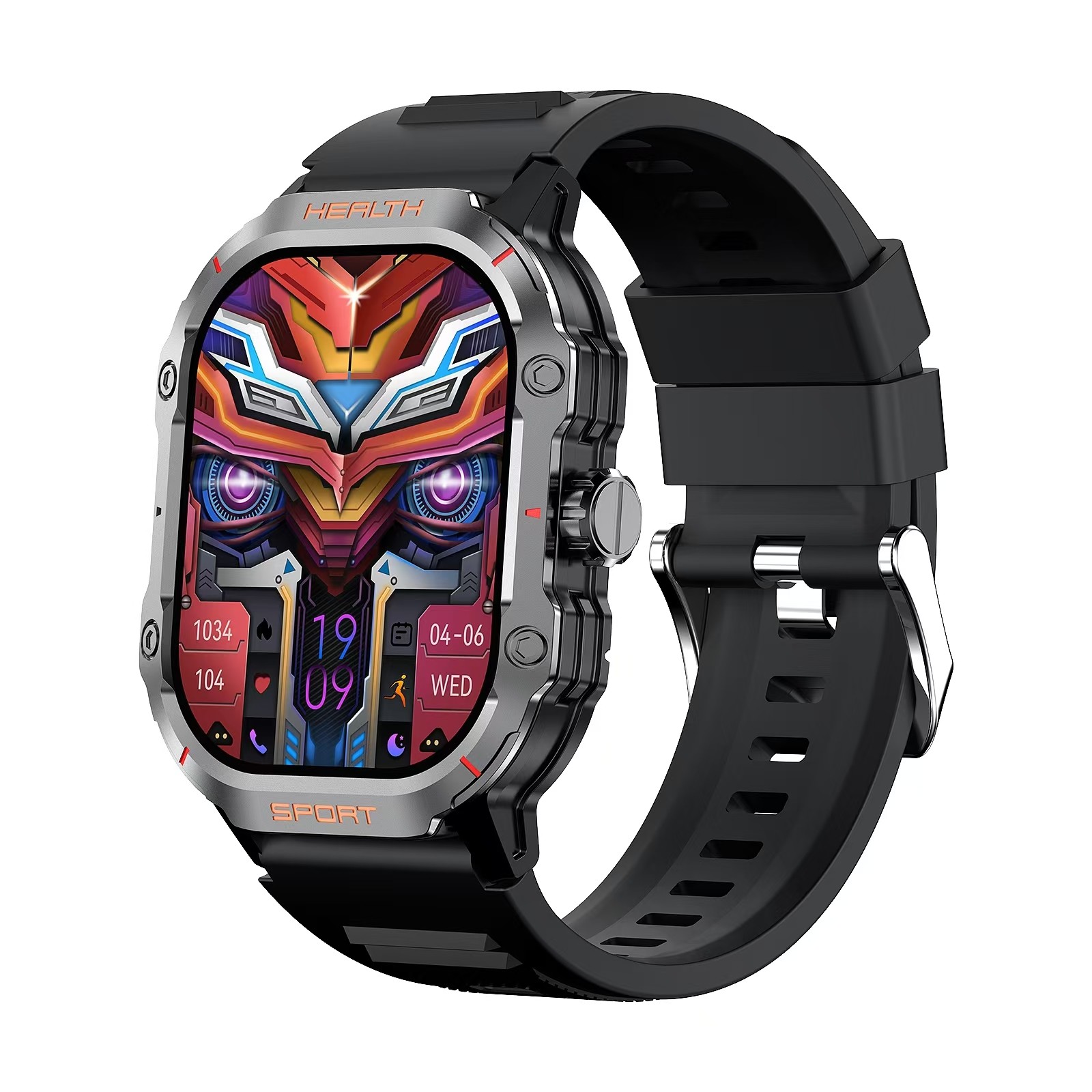 HK24 Smartwatch Amoled Screen Heart Rate BT Call AI Voice Assistant Smart Watch 2.01 Inch