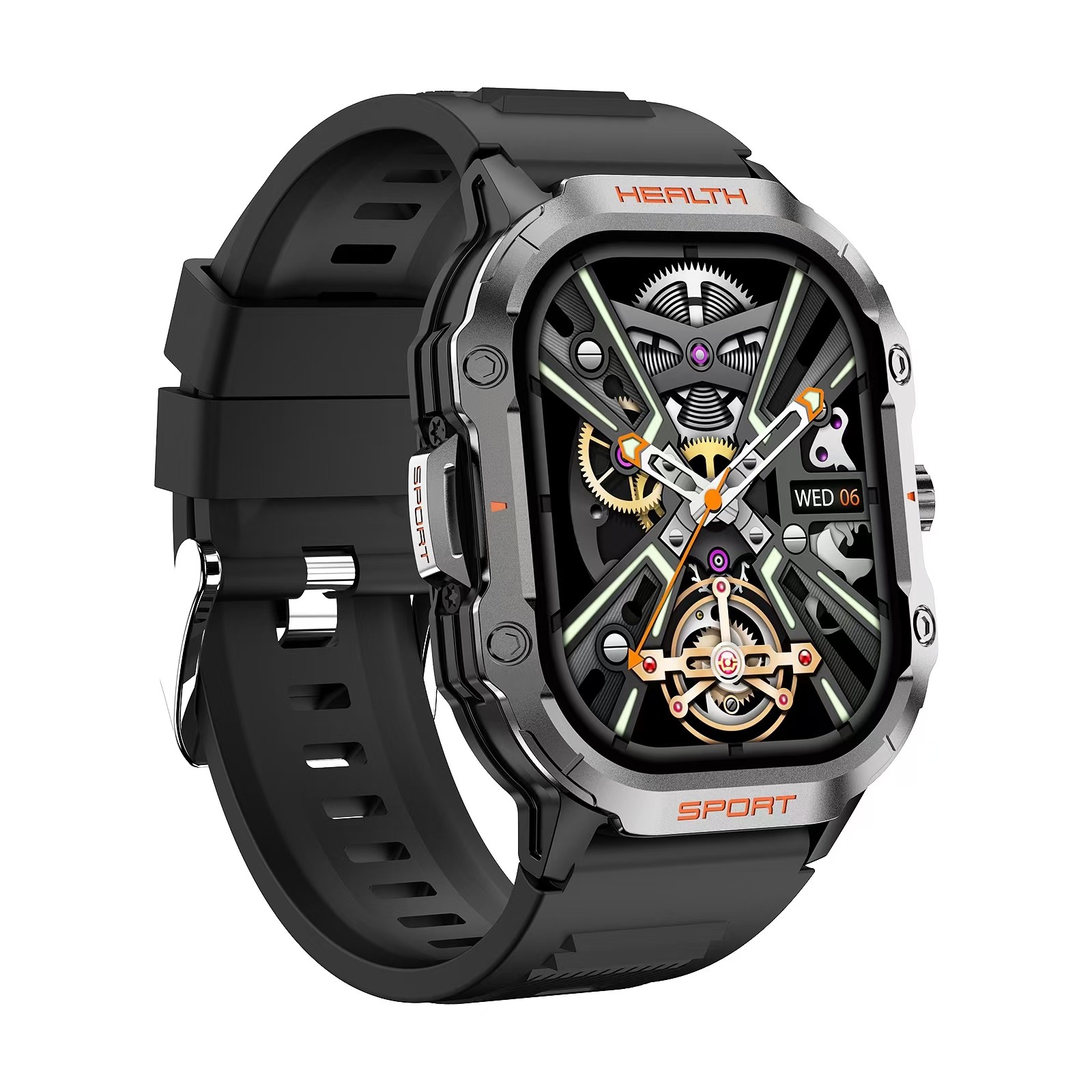 Outdoor HK24 SmartWatch 2.01 Inch Amoled Screen BT Call IP67 Waterproof SmartWatch