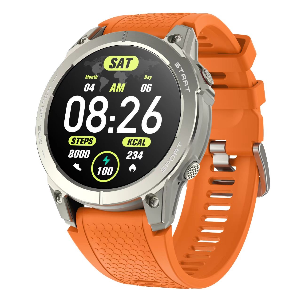 Amoled Display Smartwatch Outdoor S53 Smartwatch With Oxygen And Heart Rate