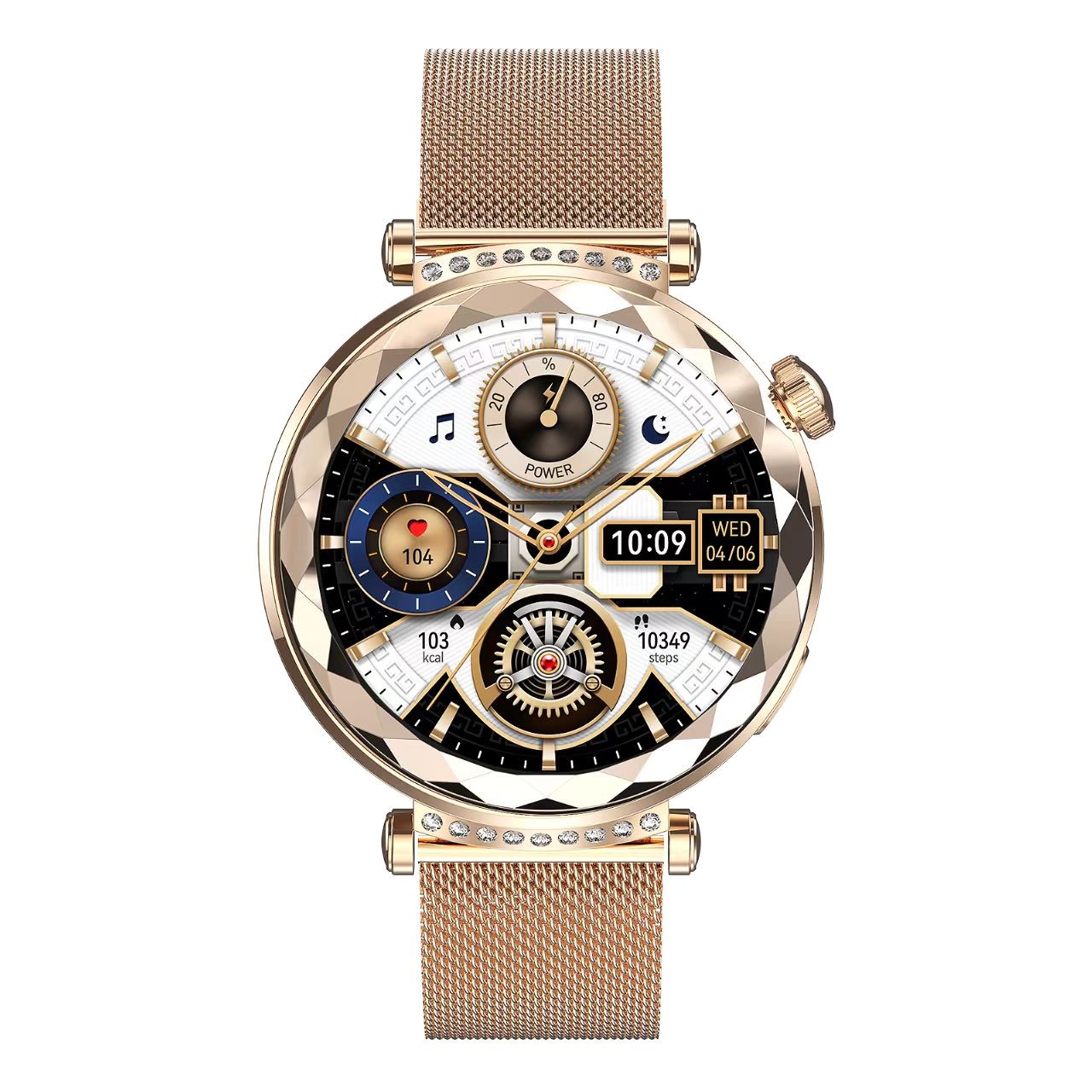 HK88 Heart Rate Blood Pressure Smart Watch , Amoled BT Calling Smartwatch