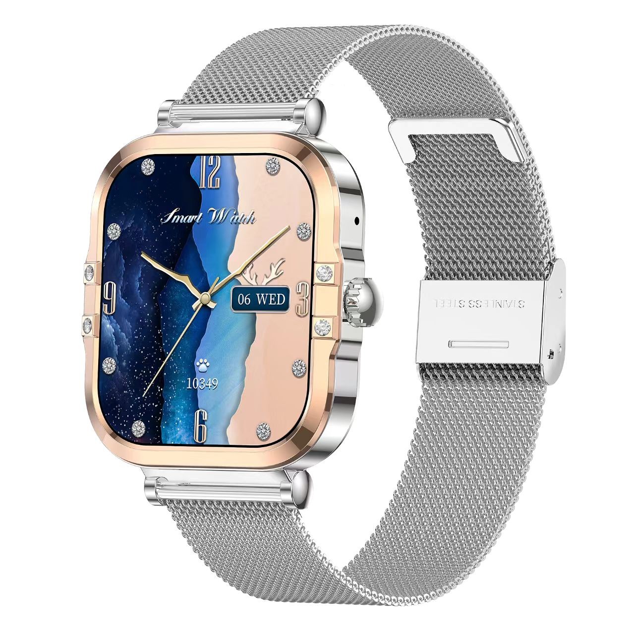 HK82 Women Smart Watch 1.75-inch AMOLED HD Screen BT Call With Menstrual Management