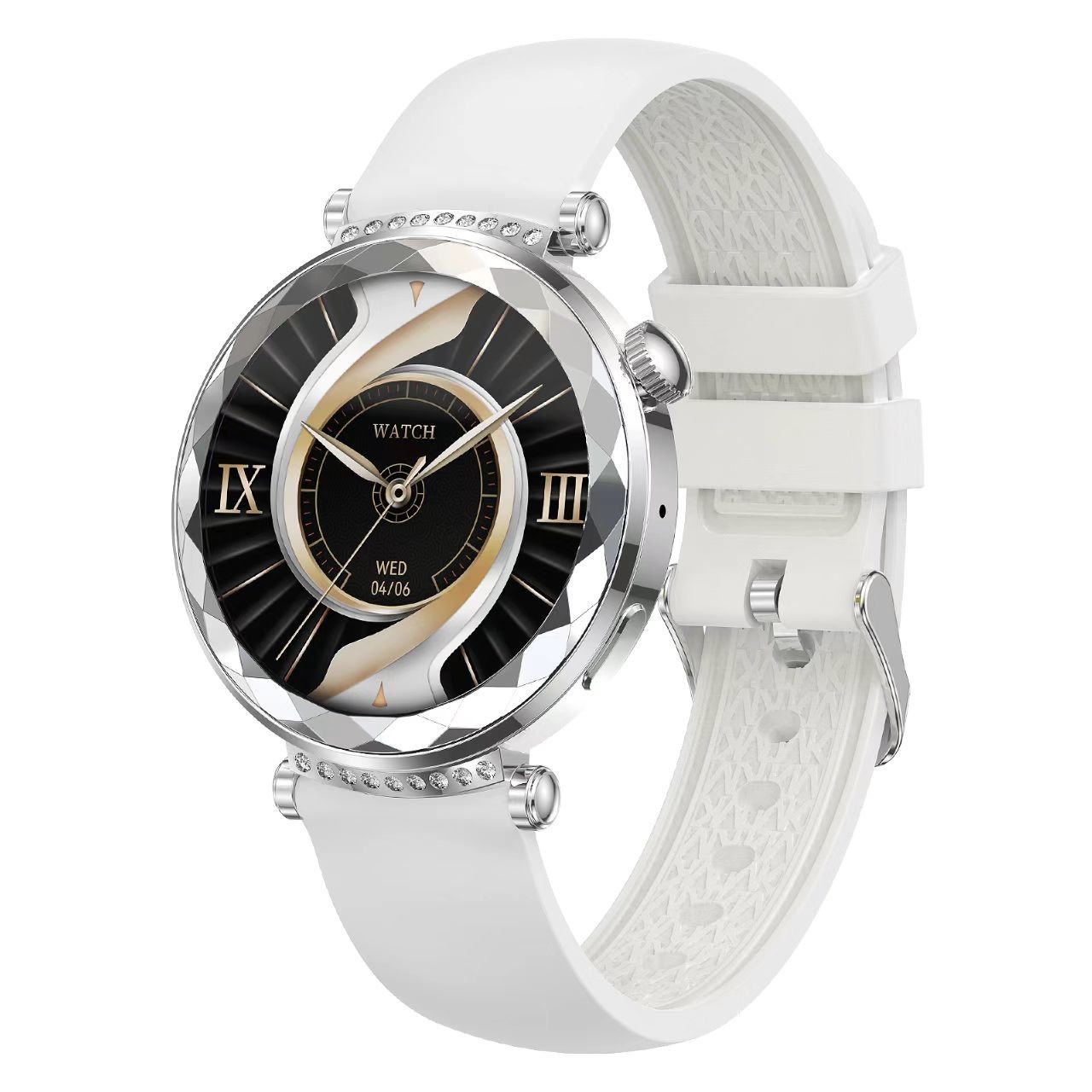 HK88 Smart Watch for Ladies 1.19-inch AMOLED Screen BT Call Music Control Women's Health