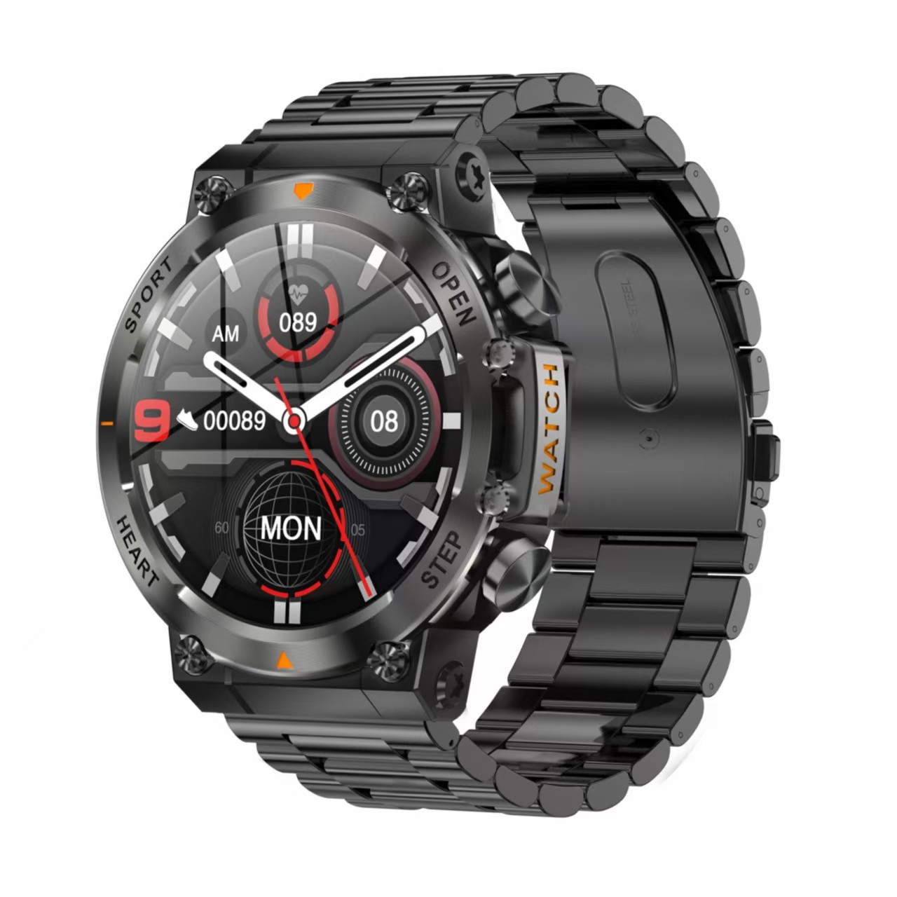 AK61 Sport Smartwatch For Men 1.39inch Screen BT Call IP68 Waterproof Fitness Tracker