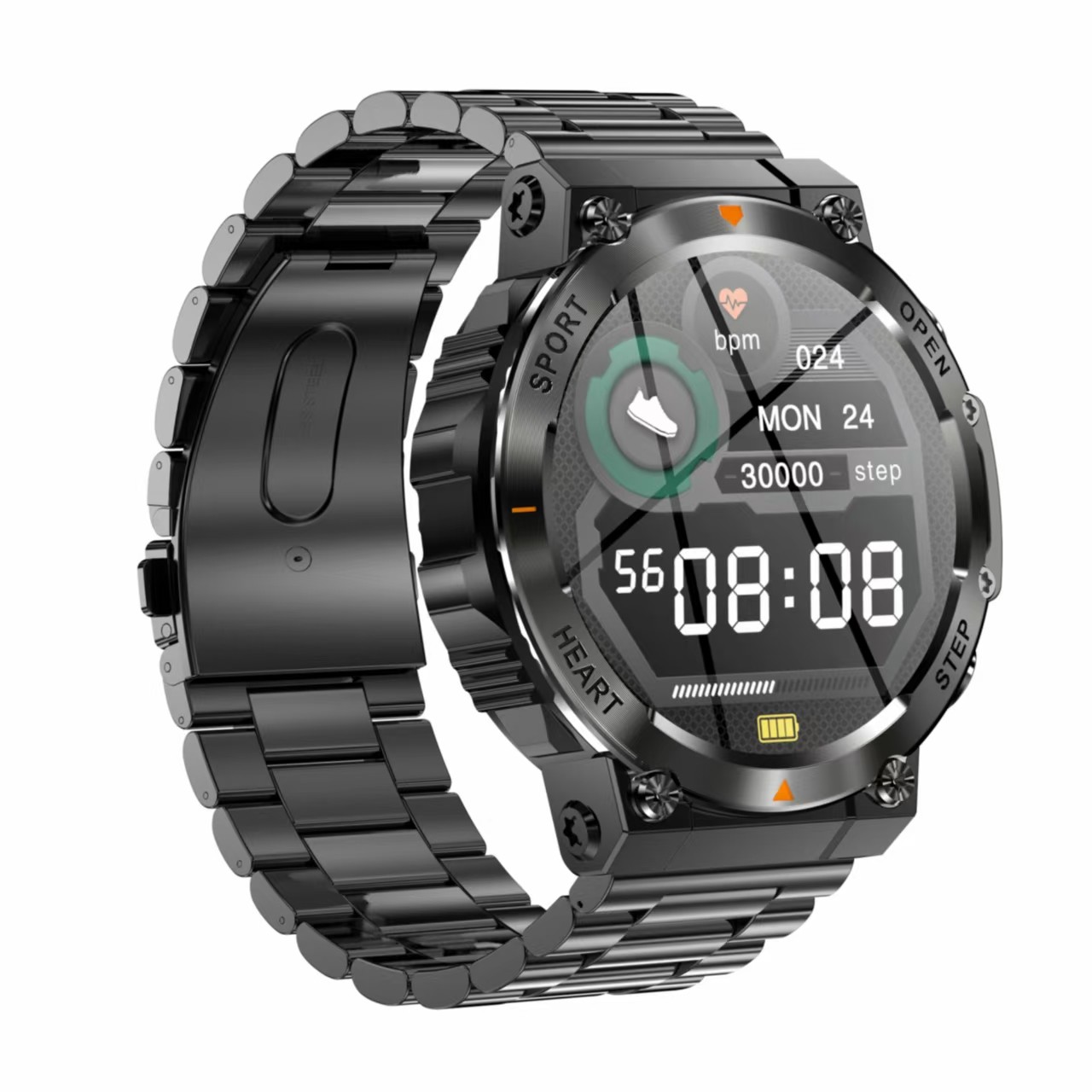 AK61 Sport Smartwatch For Men 1.39inch Screen BT Call IP68 Waterproof Fitness Tracker