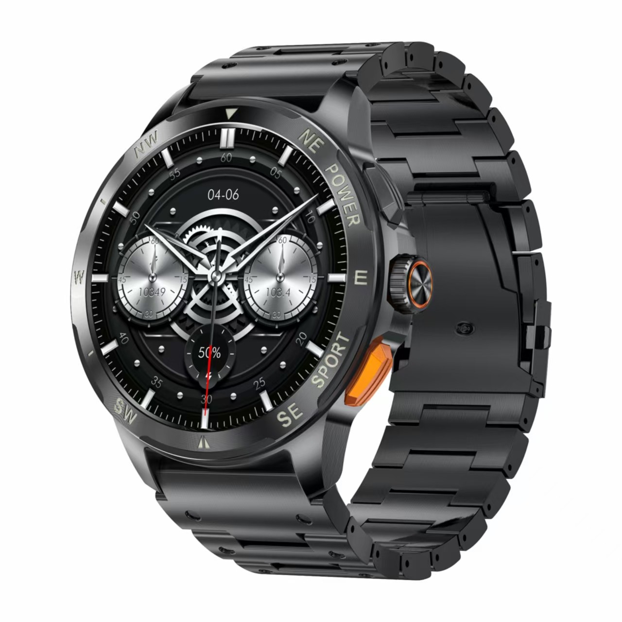 AK77 Sport Smart Watch BT Call 1.43inch Amoled Screen Health Monitoring Voice Assistant