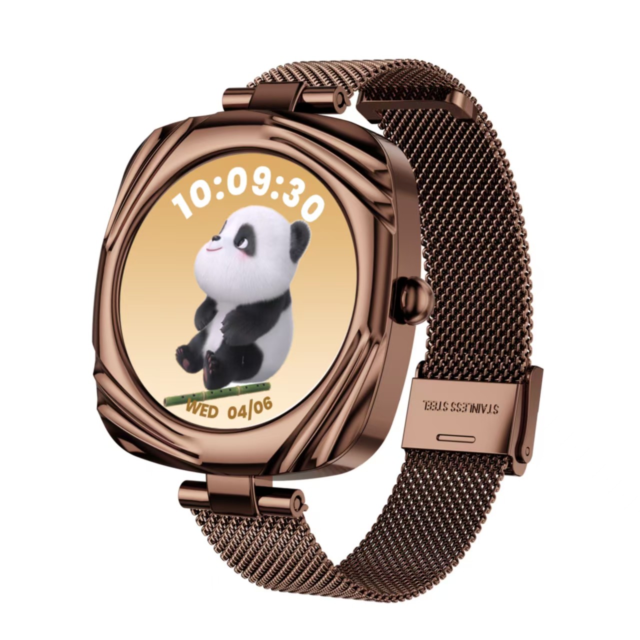 AW5 Women's Fashion Smart Watch 1.09 Inch AMOLED Square BT Call Female Health